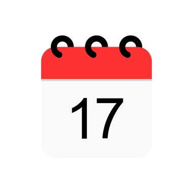 Takvim simgesi vektör illüstrasyonu