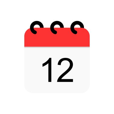 Takvim simgesi vektör illüstrasyonu