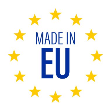 vector illustration of Made In EU