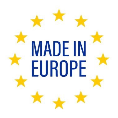 vector illustration of Made In EU