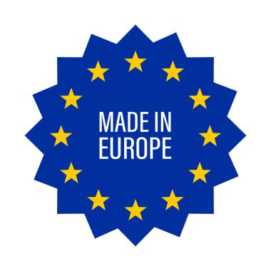 vector illustration of Made In EU