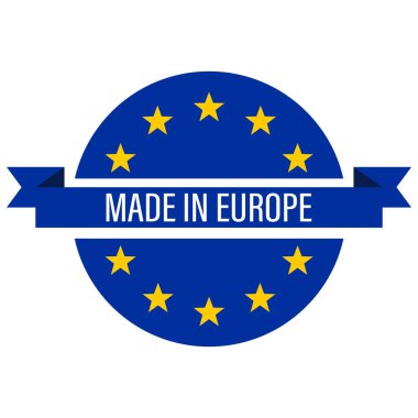 vector illustration of Made In EU
