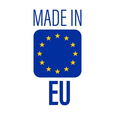 vector illustration of Made In EU