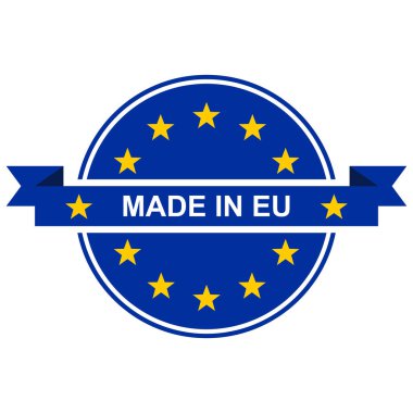 vector illustration of Made In EU