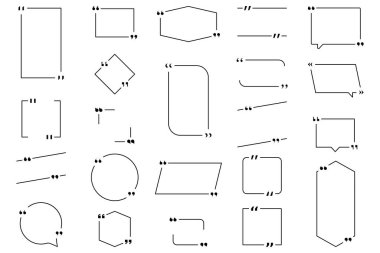 Quote Box, vector illustration