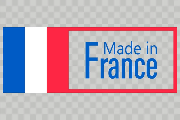 法国制造的标签 矢量说明 — 图库矢量图片