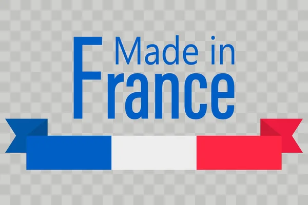 法国制造的标签 矢量说明 — 图库矢量图片
