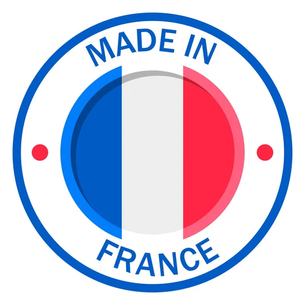 Made France Flagge Symbol Vektorillustration — Stockvektor