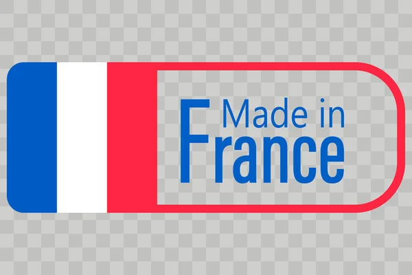 Fabricado Francia Etiqueta Ilustración Vectorial — Archivo Imágenes Vectoriales