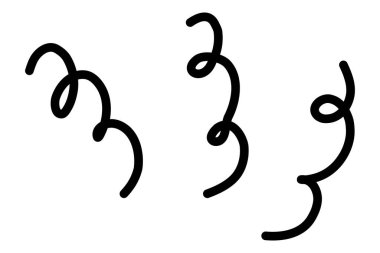 El çizimi çizimi, yoğunlaşmış çizgiler, farkındalık, güneş ışınları, sürprizler. Vektör illüstrasyonu