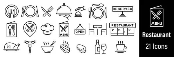 餐厅网络图标 采购产品食物 线型图标向量 免版税图库矢量图片