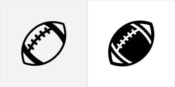 American Football Icon Set Rugby Ball Icons Vector Stock Illustration — Stock Vector