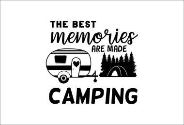Kamp hayatı vektör tasarımından alıntı yapıyor. En güzel anılar kamp şarkıları söyletir. Beyaz şeffaf arka planda izole edilmiş. Tişört, kupa, dekor, hatıra ve daha fazlası için harika bir kamp hayatı teması tasarımı
