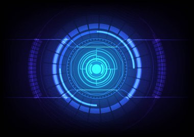 Yüksek teknoloji iletişim konsepti olan soyut teknoloji geçmişi, hisse senedi vektörü