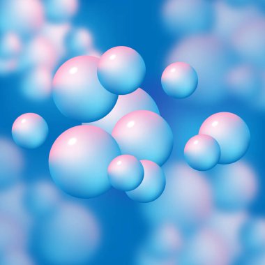 Renkli 3B küre, soyut arkaplan, stok vektörü