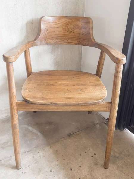 Vintage Drewniane Krzesło Kawiarni Zdjęcie — Zdjęcie stockowe
