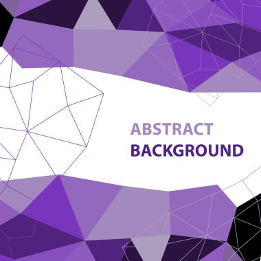 Çokgen dizaynlı soyut mor geometrik arkaplan