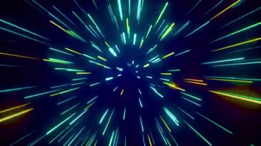 Kusursuz renkli neon çizgiler arka plan, stok video