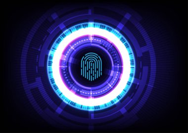 Parmak izi tasarımı ile soyut arkaplan