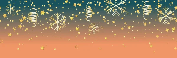 Feiertagsbanner Frohe Weihnachten Und Ein Gutes Neues Jahr Weihnachten Nahtloses — Stockvektor