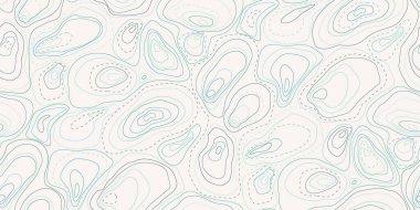 Soyut topoğrafik harita. Kusursuz topografik haritalar, çevre çizgileri. Coğrafi ızgara izolin deseni duvar kağıdı, şablon dolguları, web sayfası, yüzey dokuları için kullanılabilir. Vektör