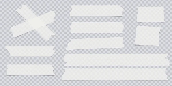 Ruban Adhésif Transparent Sellotape Adhésif Rubans Adhésifs Avec Bords Déchirés — Image vectorielle