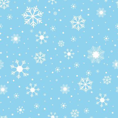 Kış mevsiminde kar taneleri, gri gökyüzü arka planı. Arkaplan için Noel vektör deseni tasarımı. 10 saniye.
