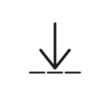 siyah indirme simgesi tasarımı vektör illüstrasyon eps10