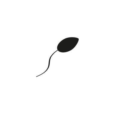 Sperm ikonu. Tasarım için vektör illüstrasyonu. 10 saniye.