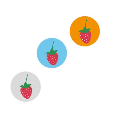 Vector Strawberry Flat Design Illustration eps10