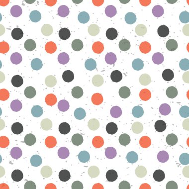 Kusursuz çeşitlendirilmiş polka nokta deseni. Vektör illüstrasyonu, EPS10