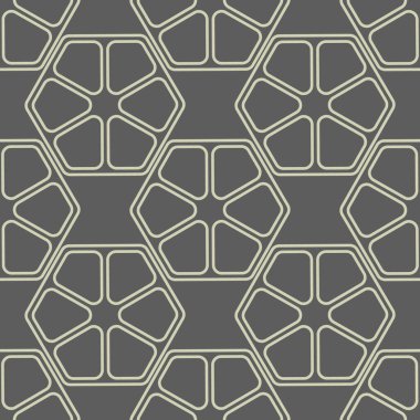 Çizgiler, eşkenar dörtgenler ile soyut geometrik desen Kusursuz bir vektör arkaplanı.