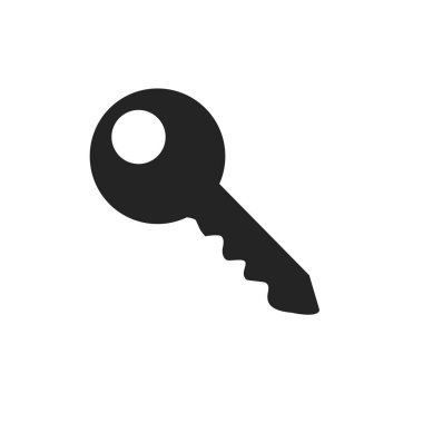 beyaz arkaplanda izole edilmiş modayı gösteren anahtar simge vektörü