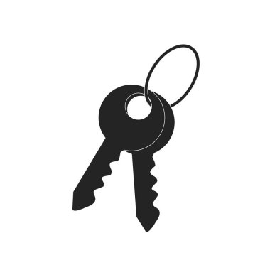 beyaz arkaplanda izole edilmiş modayı gösteren anahtar simge vektörü