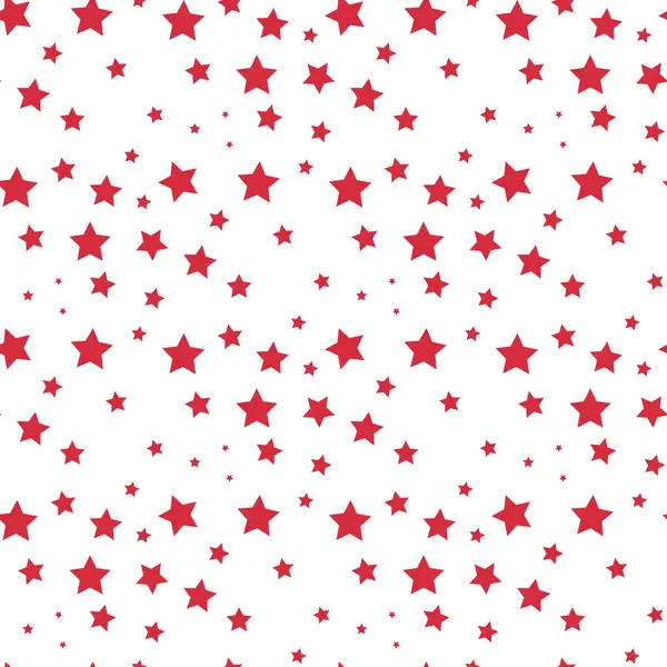 Beyaz arkaplanda kırmızı yıldız. Kırmızı, pürüzsüz desen..