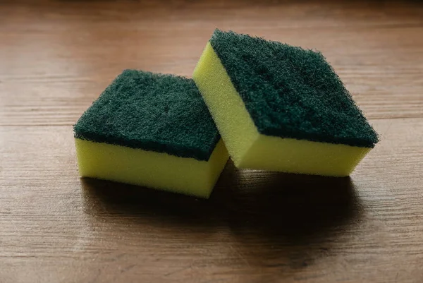 Scouring pad sponging pads for household chores cleaning. Cleaning sponge.
