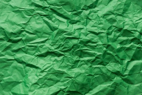 Papel Arrugado Verde Para Fondo —  Fotos de Stock