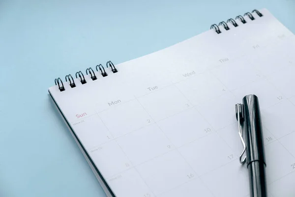 Концепція Плану Щомісячного Календаря Зустрічей Або Управління Вашою Повсякденною Діяльністю — стокове фото