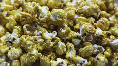 Sarı patlamış mısırın arkaplan ve dokusu.