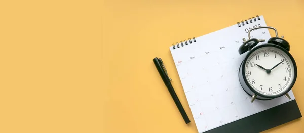 Begreppet Planera Månatlig Kalender För Möten Eller Hantera Din Dagliga — Stockfoto