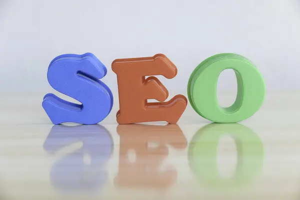 Seo Alphabet Search Engine Optimization Concept Marketing Ranking Traffic Website Stock Picture