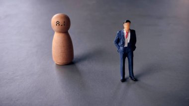 Modern dünyada insan vs yapay zeka veya yapay zeka kavramı.