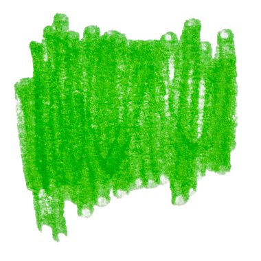 El Çizimi Yeşil Vurgulama Karalaması İzole Edildi