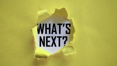 Sırada ne var? Yırtık Sarı Kağıt Altında Açıklanan İleti