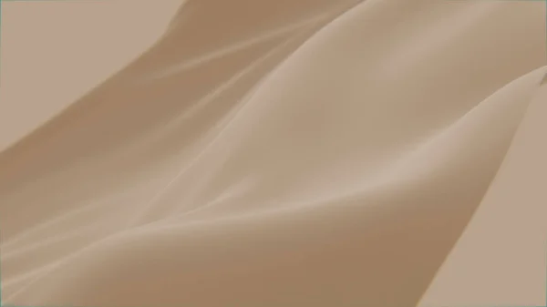 Abstrakcyjna Czułość Beżowy Brązowy Jedwab Tło Luksusowe Fala Tkanina Satyna — Zdjęcie stockowe