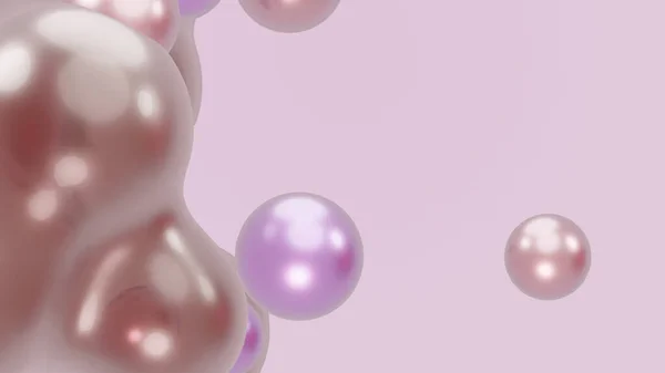 Render Animation Motion Design Presentation Background Wallpaper Metasphere Pink Purple — Stock Photo, Image