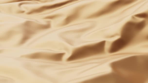 Абстрактна Ніжність Золотий Шовковий Фон Розкішна Хвильова Тканина Атласна Кольорова — стокове відео