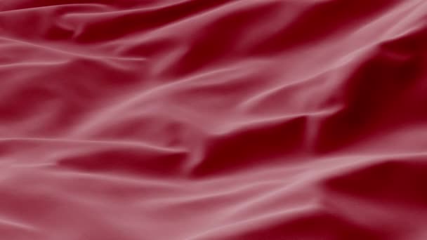 Абстрактная Красная Шелковая Фоновая Волна Ткани Атласная Ткань Цвета Ткани — стоковое видео