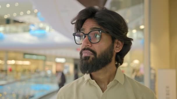 Arabský Podnikatel Indický Muž Pracovník Společnost Ceo Korporátní Manažer Obchod — Stock video