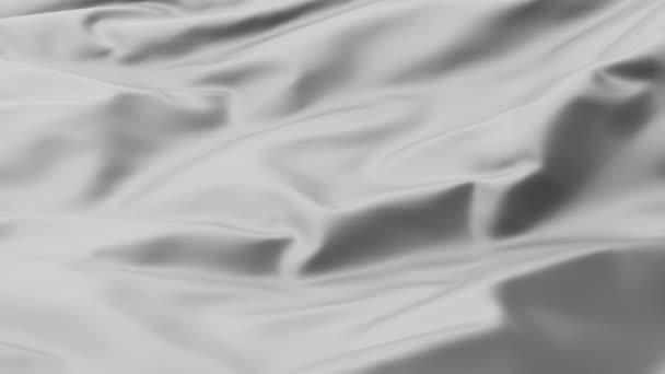 Zilveren Abstracte Achtergrond Metaal Textiel Golvende Textuur Grijze Zijde Zachte — Stockvideo
